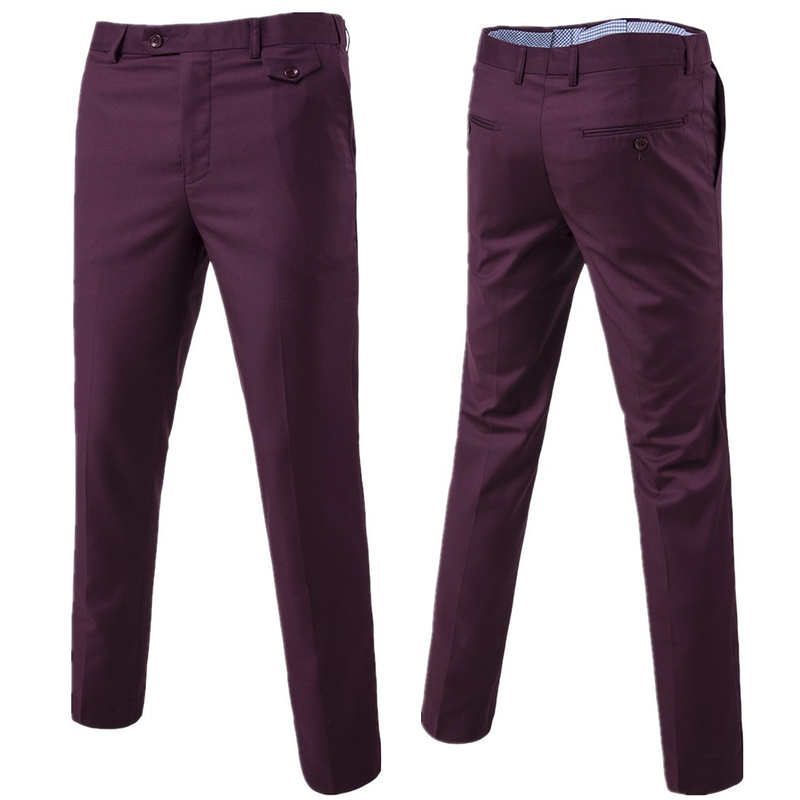 Fashion Quality Men's New Solid Color Trendy Versatile Casual Trousers Business Trousers 9 Colors 9 Sizes Trousers_voghion.com