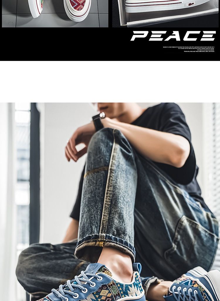 New Summer 2024 Breathable Canvas Men's Fashion Printed Student Korean Edition Trendy Casual Versatile Board Shoes Men_voghion.com
