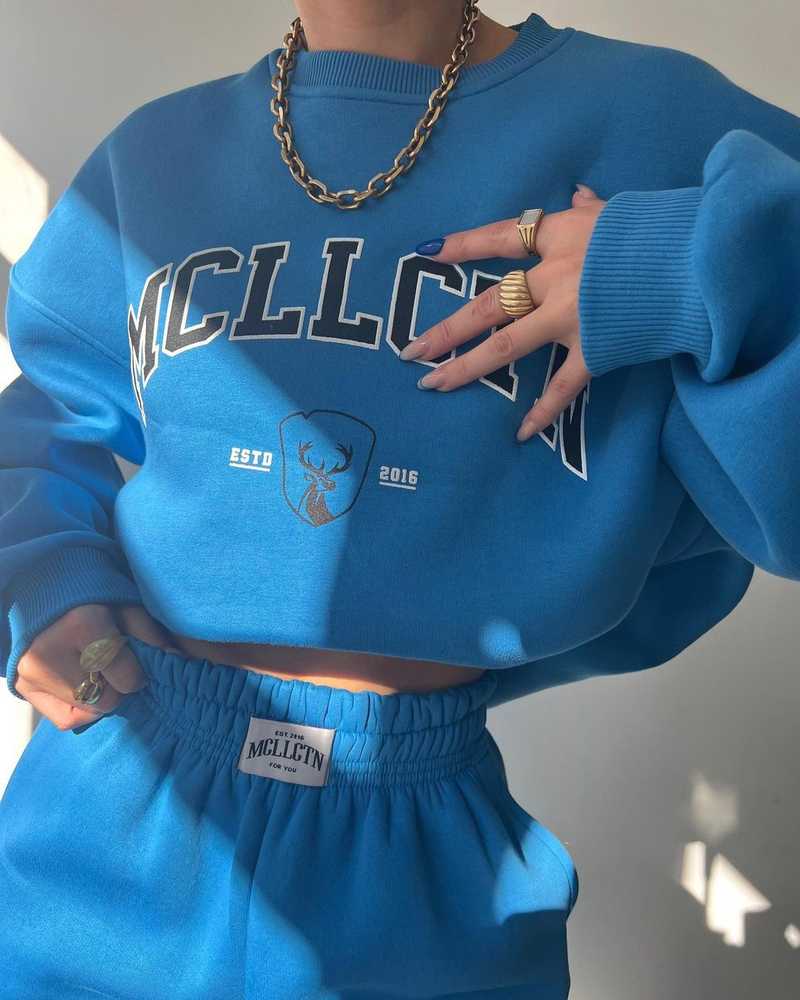 abbigliamento casual europeo e americano transfrontaliero moda stampata abito spesso più felpa in velluto pantaloni a maniche lunghe abito_voghion.com