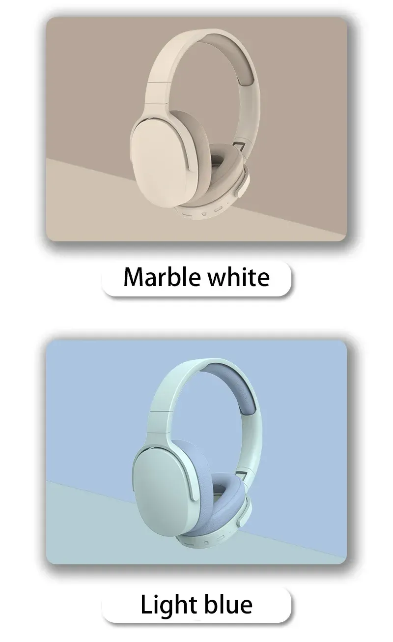 Herní sluchátka P2961 s kabelem, HiFi stereo, drátová sluchátka, bezdrátová Bluetooth sluchátka s potlačením hluku_voghion.com