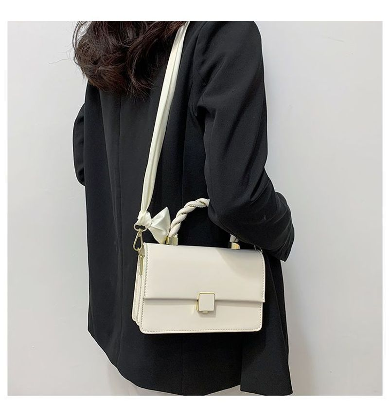 Original Twist Square Shoulder Messenger Enkel liten väska damväska trendiga ins all-match_voghion.com