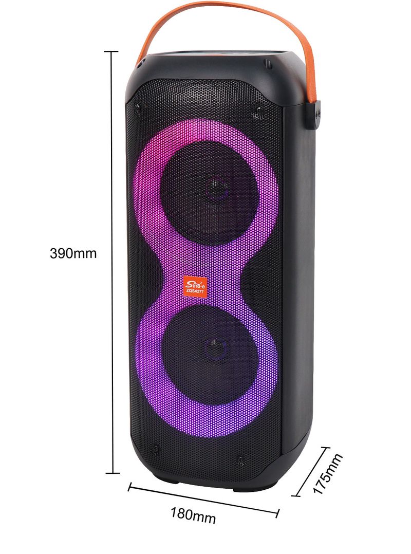 ZQS4277 Bluetooth-luidspreker Draagbare buitenkaraoke Square Dance Groot volume Draadloze subwoofer Audio_voghion.com