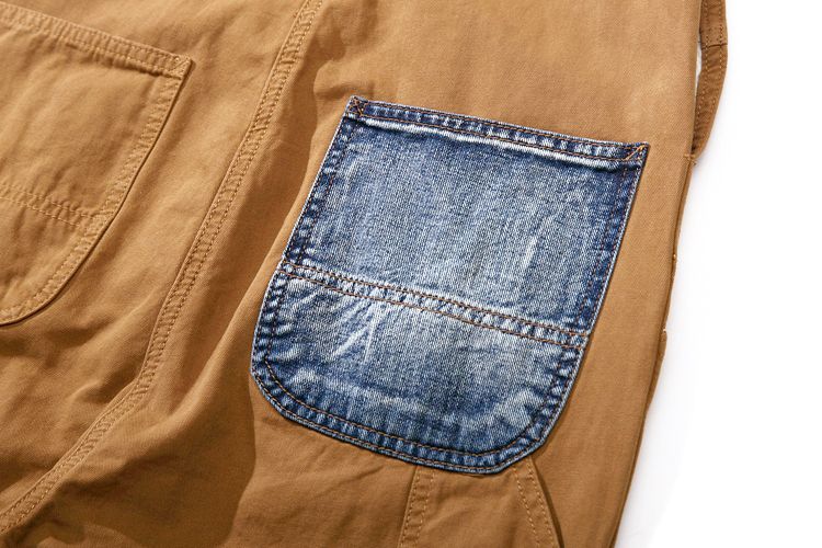 Man's clothing Overalls men's loose straight-leg overalls trend with ripped retro casual jeans trend_voghion.com