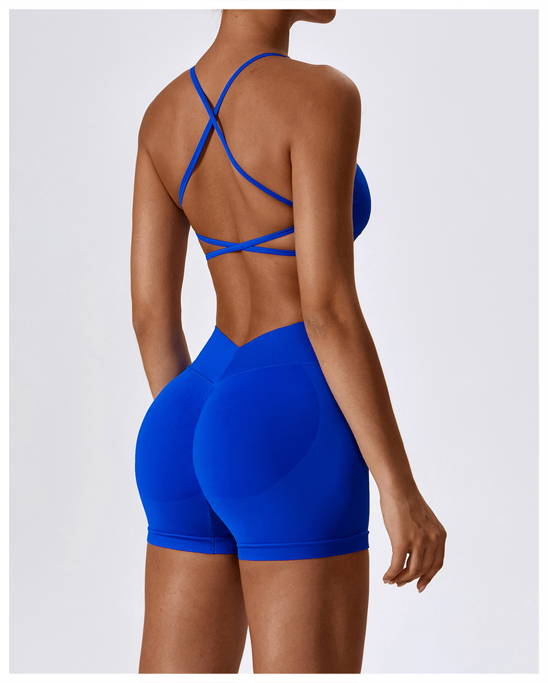 Îmbrăcăminte pentru femei, fără sudură, frumos costum de yoga pe spate, pentru alergare, cu uscare rapidă, strâns, costum de fitness sport pentru femei _voghion.com