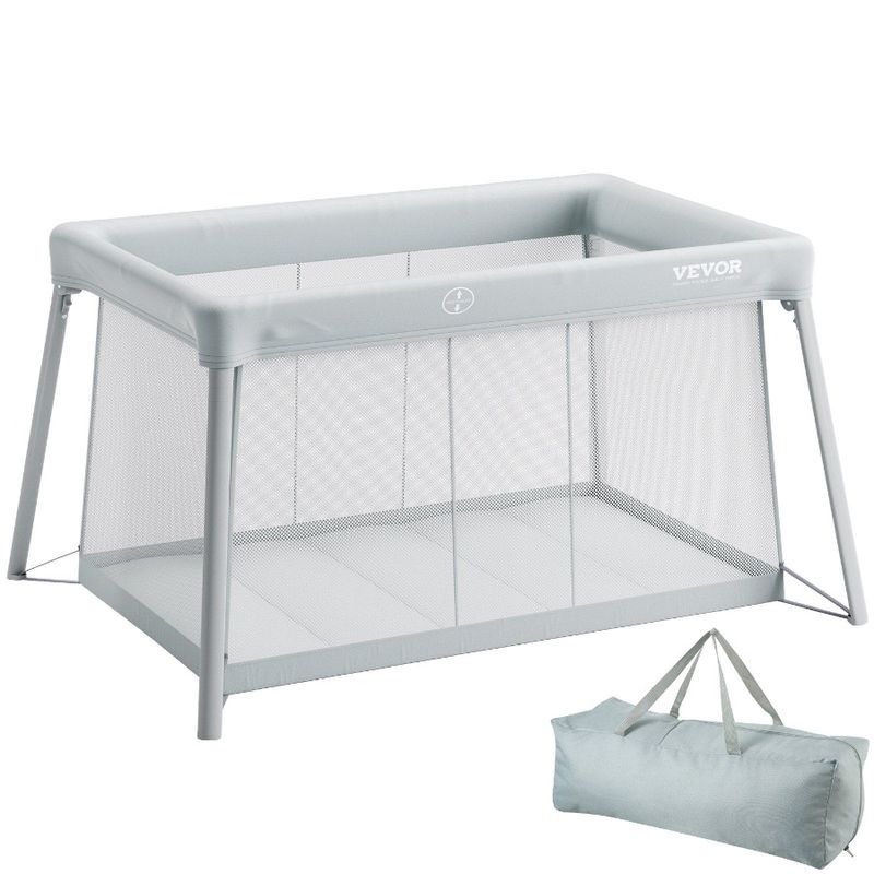 Lettino da viaggio per bambini con materasso pieghevole e morbido per lettino da gioco per bambini_voghion.com