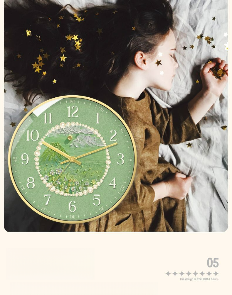 Orologio al quarzo creativo silenzioso da parete semplice per soggiorno, camera da letto, casa, moda, in stile francese_voghion.com