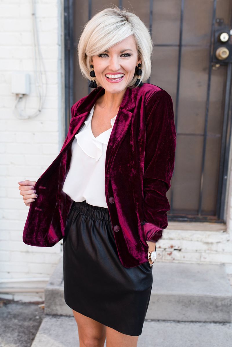 Damenjacke, Oberteil, lässig, schmal, langärmelig, kleiner Anzug aus goldenem Samt_voghion.com