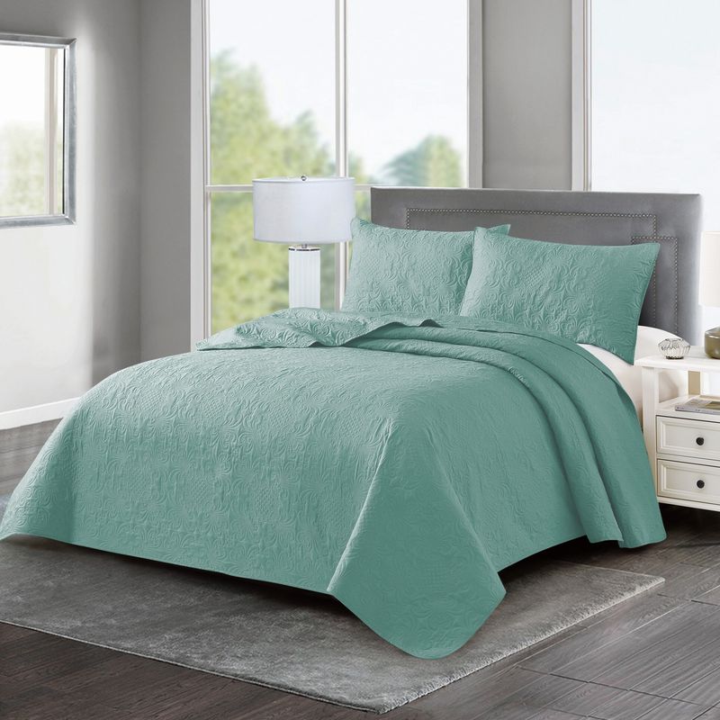 Beddengoedset - Bedsprei, lichtgewicht zomerdekbed, sprei voor alle seizoenen - 3-delig (1 dekbed, 2 kussenslopen)_voghion.com