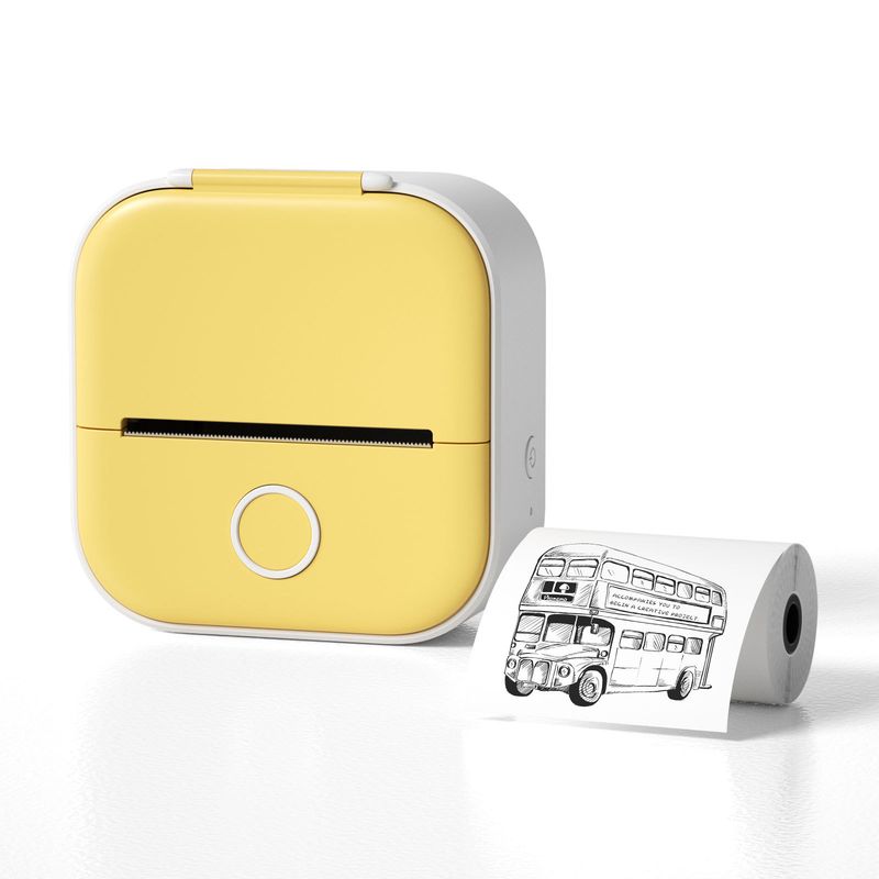 Phomemo T02 Termiczna Mini Mała Przenośna Drukarka Do Etykietowania Telefonów Komórkowych Bluetooth do Korekcji Błędów_voghion.com