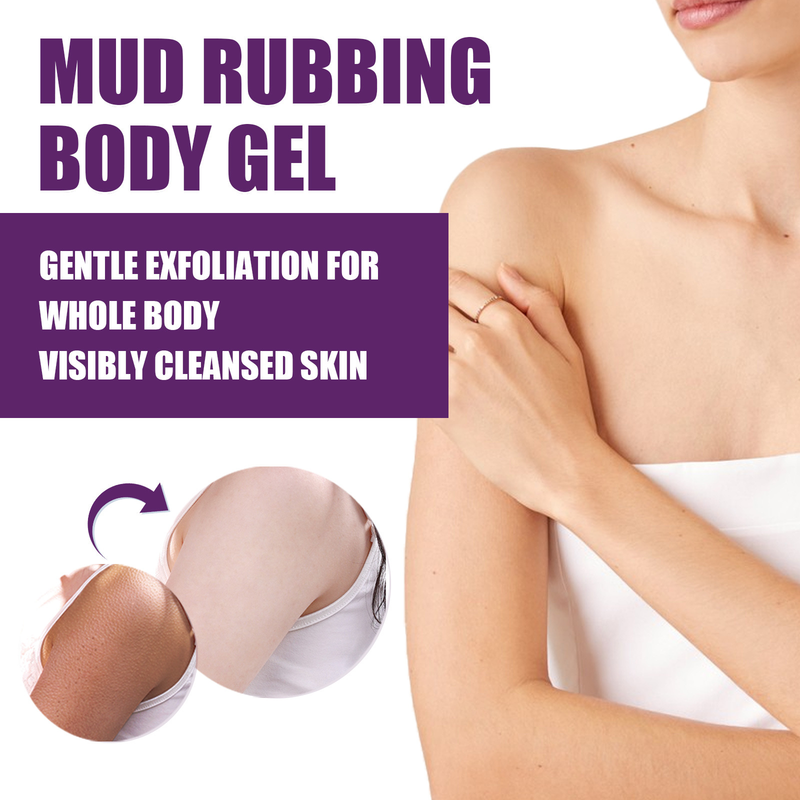 EELHOE Body Exfoliating gel Refreshes and Gently Cleans Back Acne Scrub to Improve Dark Bath Towels_voghion.com