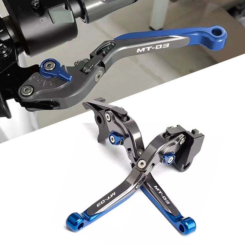 MT03 MT-03 MT 03 Új motorkerékpár alkatrészek CNC 6 sebességes állítható behúzható összecsukható fékkuplungkar_voghion.com