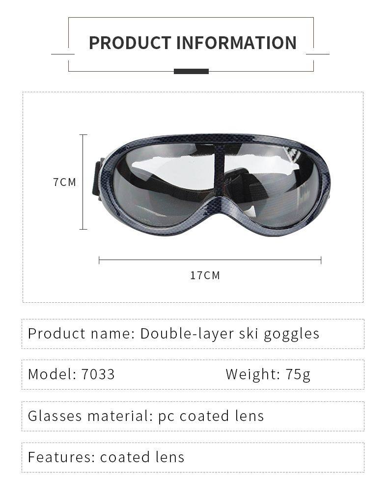 Adult single-layer ski with REVO coating for UV protection and snow blind skiing goggles_voghion.com