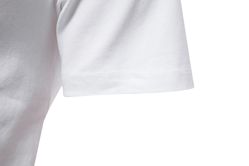23 años nuevos hombres con cuello en V profundo de manga corta con base elástica, camiseta de verano con cuello levantado_voghion.com