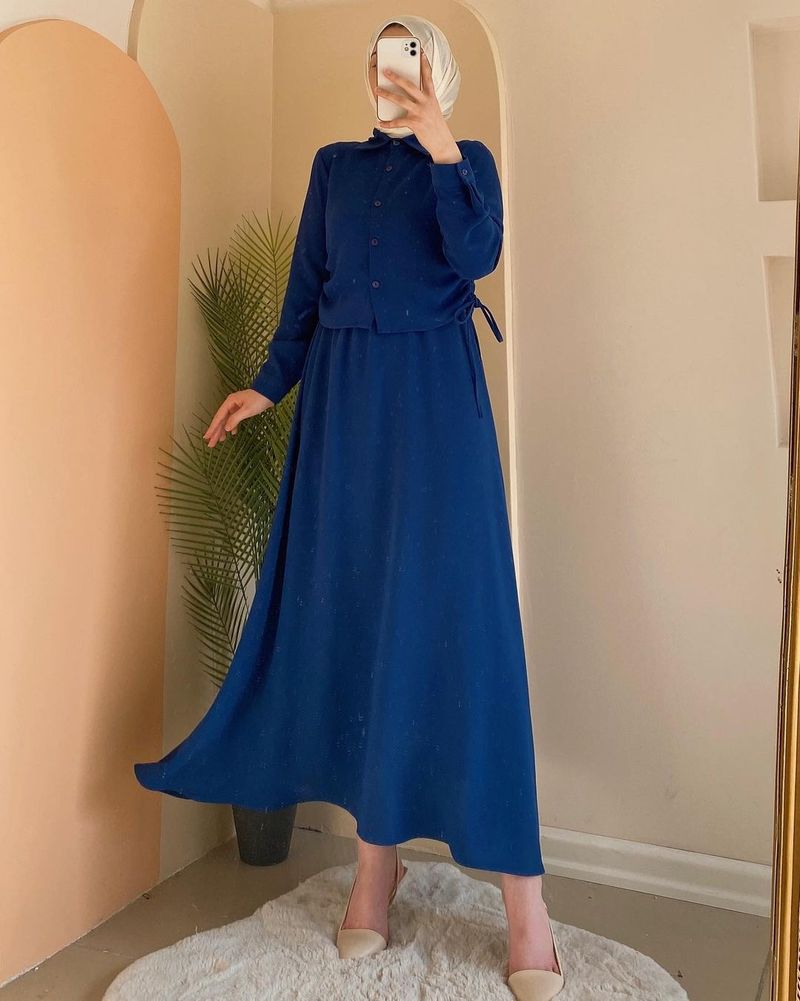 Women's Clothing Long Sleeved Shirt Temperament Women's Long Skirt Skirt Suit_voghion.com