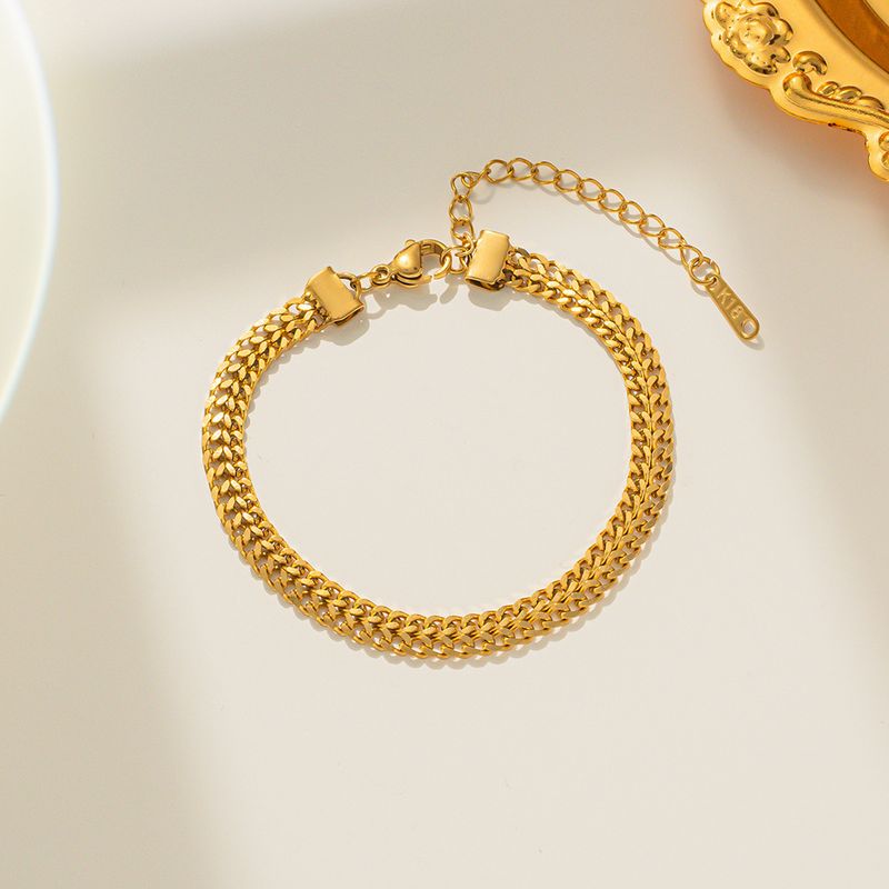 Bracciale in acciaio inossidabile, bracciale intrecciato, cinturino per orologio, bracciale in acciaio al titanio_voghion.com