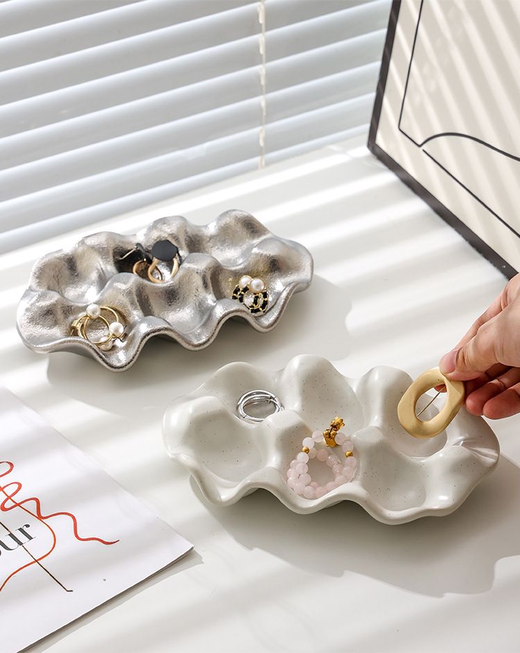 Creative Photography Ceramic Props Egg Tray Display Tray Jewelry Storage High Value Tray_voghion.com