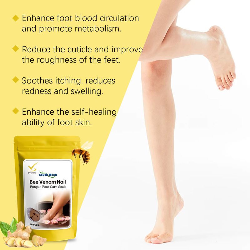 South Moon Soak Tablets Gentle Cleaning Hands Feet Nails Moisturizing Softening Nail Surface Foot Care_voghion.com