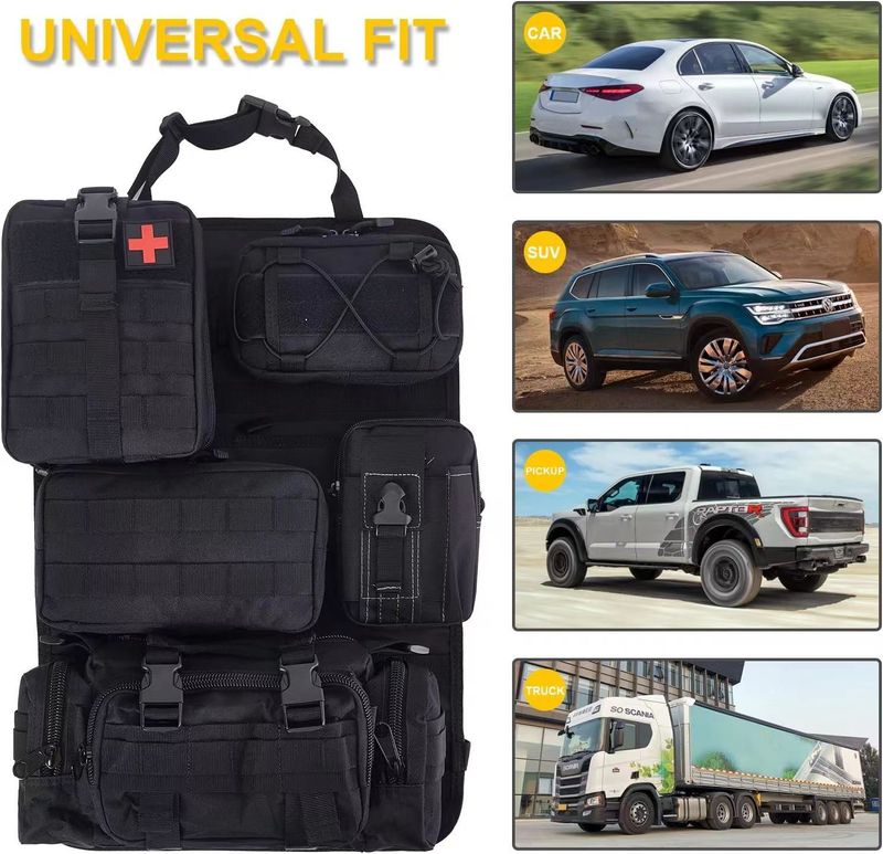 Tactical Storage Bag Car Back Seat Tactical Storage Bag Vehicle Multi-functional Large Capacity Combination Storage Suspension Bag_voghion.com