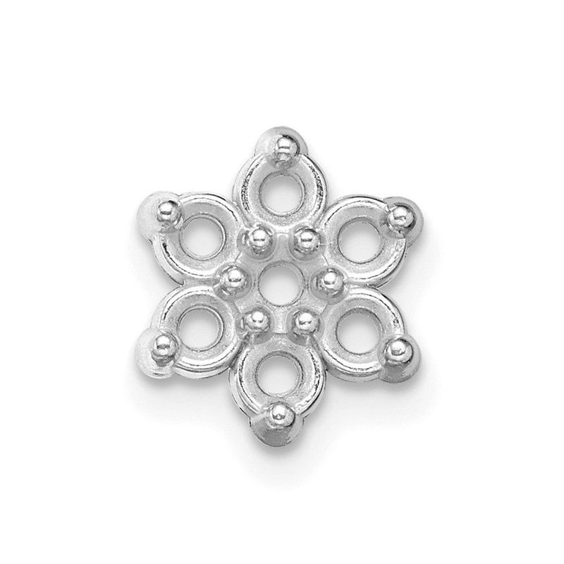 14kw Round 7-Stone Cluster .50ct. Post Earring Mounting_voghion.com