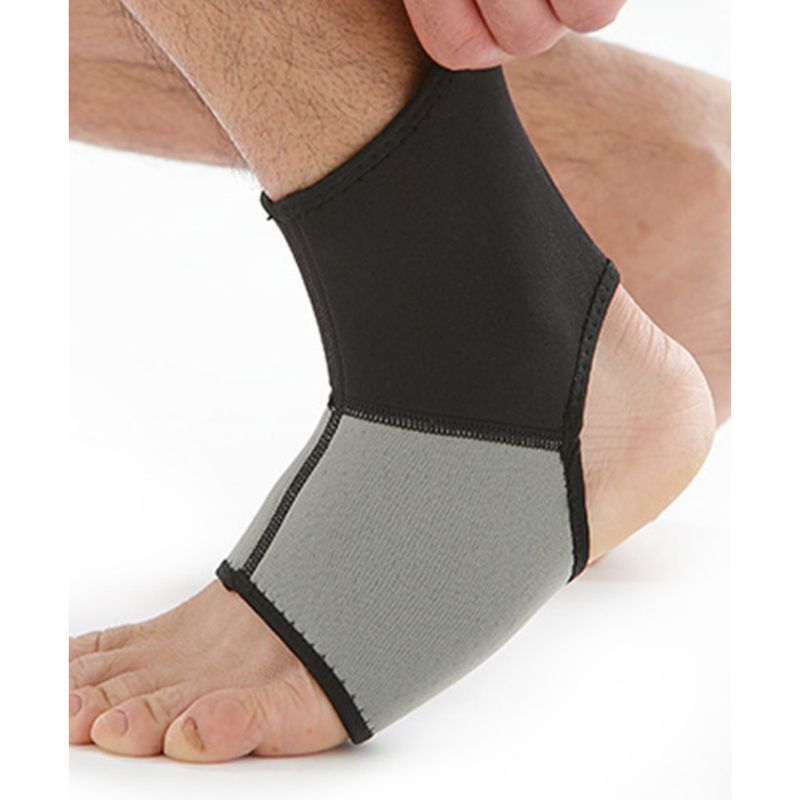 Sports fitness women's ankle protection and anti sprain foot simple two-color splicing high elasticity nylon sports_voghion.com