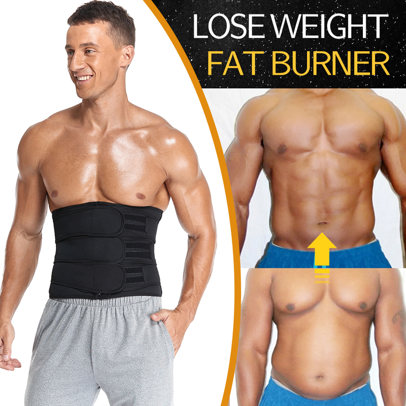 Trainer Männer Taille Abnehmen Body Shaper Fiess Gürtel Gewicht Verlust Fett Brennen Sport Gürtel Schweiß Trimmer Workout C_voghion.com