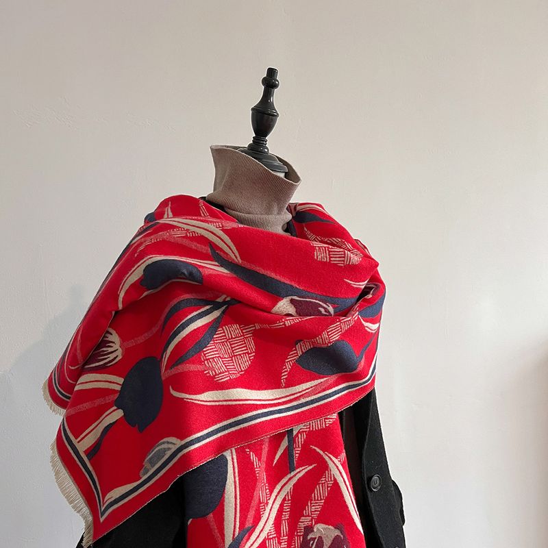 Kínai stílusú tulipánvirágok, légkondicionált szobai sál, női nyári irodai ruha, kasmír takaró, meleg kendő,_voghion.com