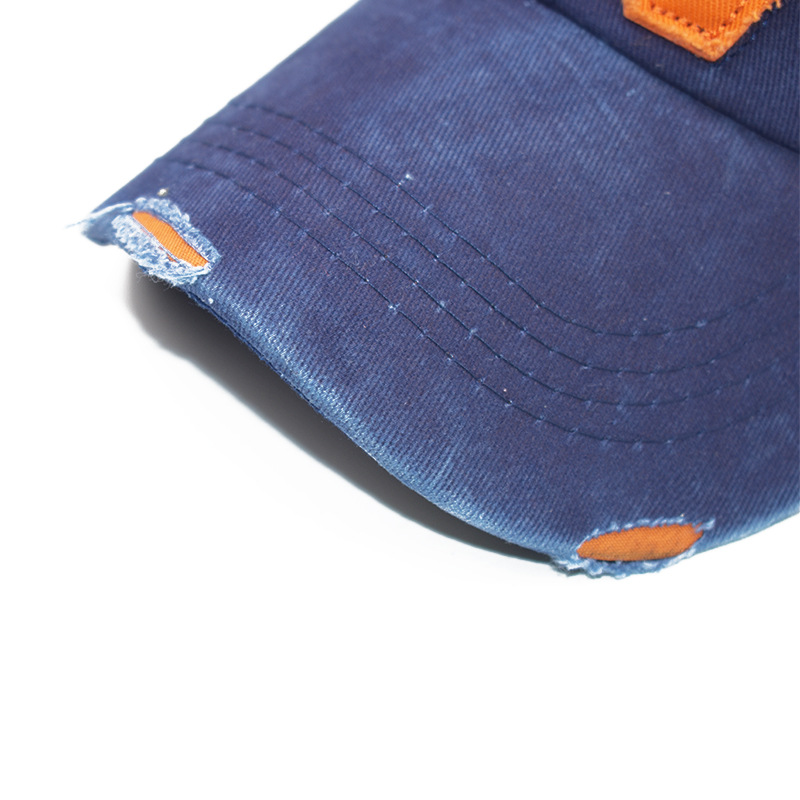 Bogstaver W baseballkasket udendørs retro vask gammel mister ikke farve solhat hockey rygstrophat mænd kvinder_voghion.com