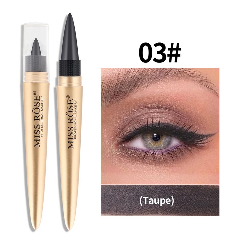 Missrose Cool Black Rich Eyeliner Delineador Colorido À Prova D'Água Não Borra Caneta Delineadora_voghion.com