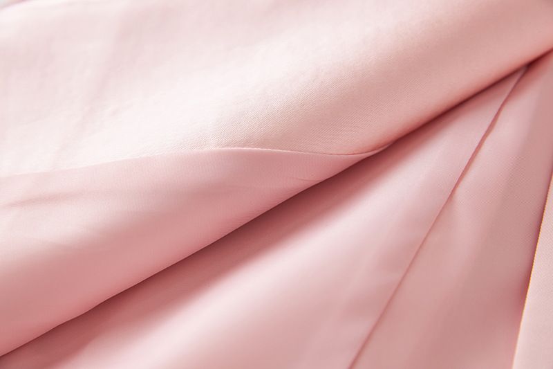 Abbigliamento da donna Abito con piume rosa, due pezzi, abito con pantaloni e temperamento_voghion.com