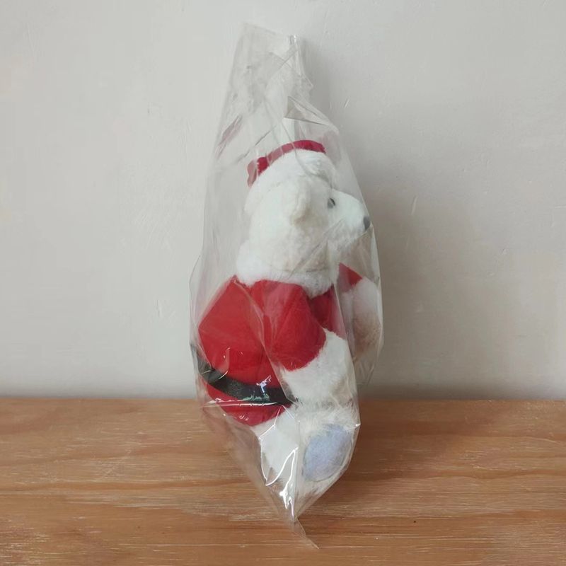 Décoration de poupée d'ours de Noël en peluche, ornement d'ours de Noël en peluche, cadeau pour enfants, jouet de poupée de Noël_voghion.com