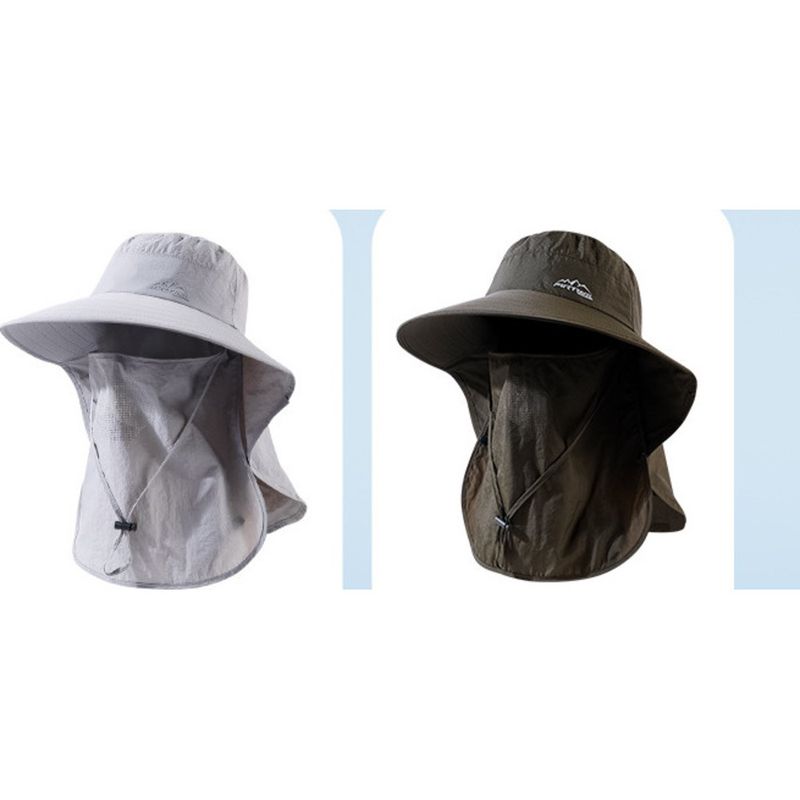 Mască de protecție solară pentru bărbați, mască integrală pentru drumeții de vară în aer liber, protecție UV, protecție solară pentru pescuit, pălărie de pescar_voghion.com