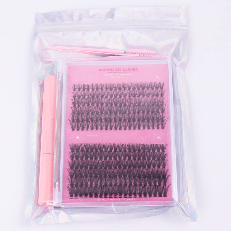 False Eyelashes Single Cluster Diy False Eyelashes Large Capacity 30p +40p Eyelash Self-Married Eyelash Glue Suit_voghion.com
