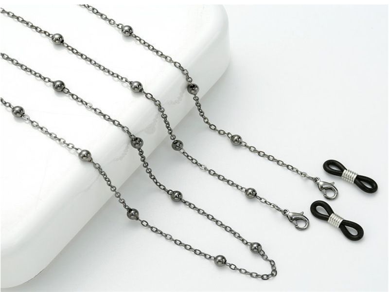 New Glasses For Women High-end Metal Hanging Strap Non-slip Simple Beaded Chain Accessories_voghion.com