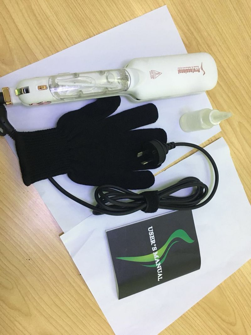 Infrarot-Dampfkeramik-Haarglätter mit breiter Platte und doppeltem Verwendungszweck_voghion.com