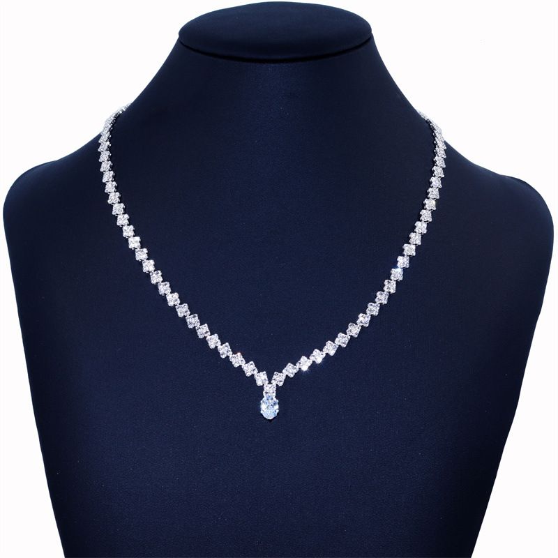 Orecchini a goccia con strass scintillanti, accessori per collane da sposa, nuovi gioielli_voghion.com