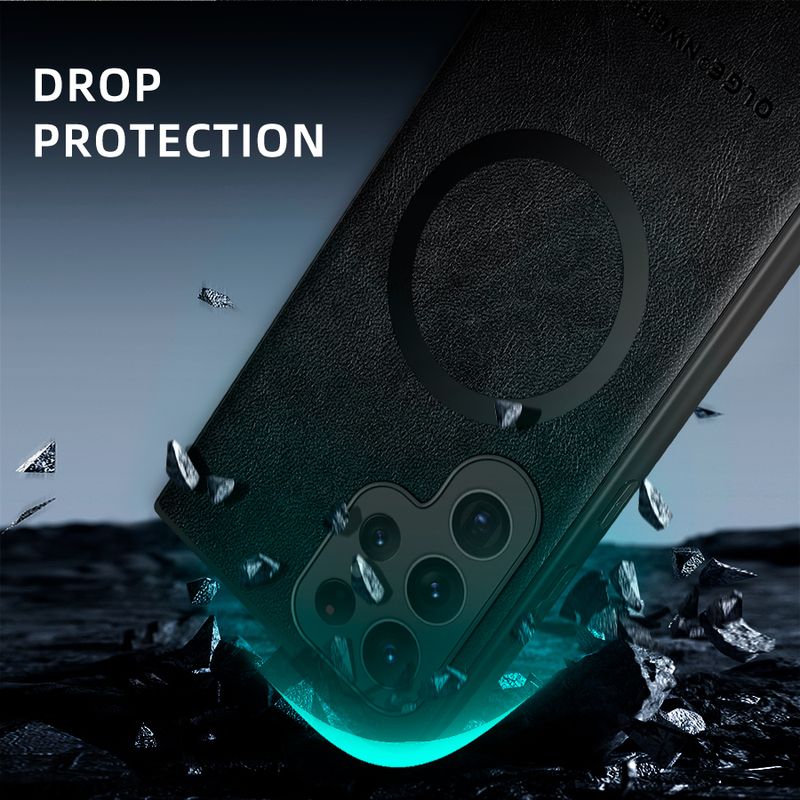 Hülle für Samsung Galaxy S24 Ultra Hülle Leder Handyhülle für Samsung Galaxy S25 S22 S20 Plus Luxushülle S23 S21 FE 5G Hülle_voghion.com