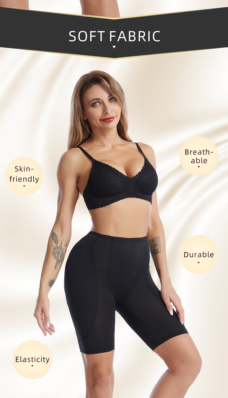 Damenbekleidung, weibliche Boxer-Bauchkontrollhose, Schwammpolster, Fake-Po-Lift-Hose zur Vergrößerung des Gesäßes und Cross-Body-Shaping-Hose, körperbetont_voghion.com