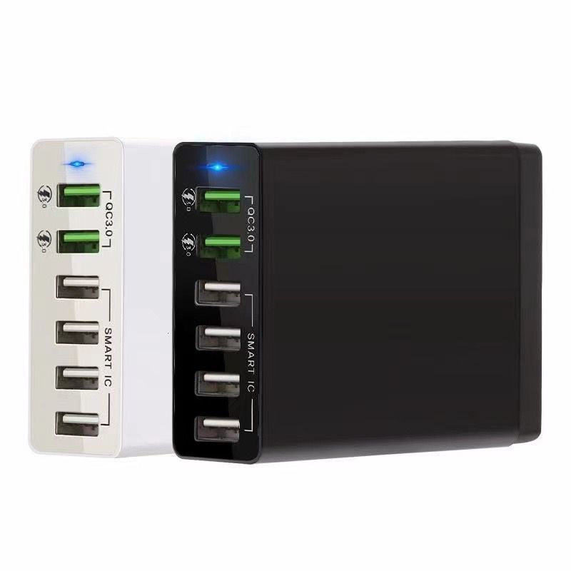 syct 60W Dual Port Fast Charging Multi-Port 5V12A 6-Port USB Desktop Office Charger_voghion.com