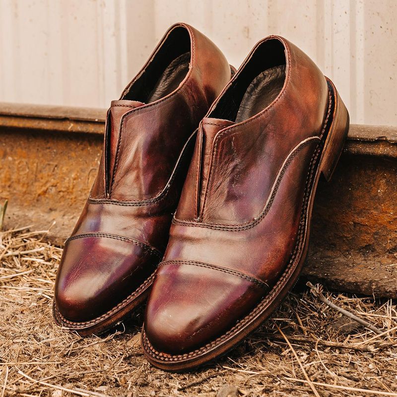 Scarpe casual da uomo in pelle con tacco basso e testa tonda, di qualità imbattibile, 2025_voghion.com