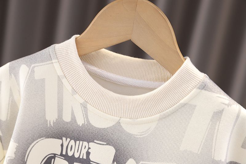 Abbigliamento per bambini 2025 Primavera Autunno Nuova collezione 0-5 anni Ragazzi Ragazze Lter Pock Felpe con cappuccio e pantaloni 2 pezzi_voghion.com