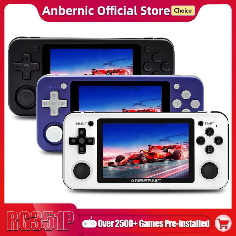 ANBERNIC RG351P Retro RK3326 64G Open Source System 3.5 Inch IPS Screen Portable Handheld Game Console RG351 Gaming_voghion.com
