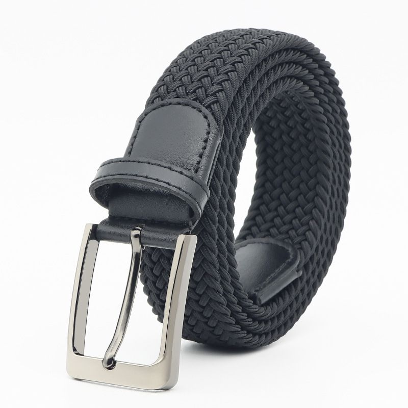 Novo cinto masculino de tecido casual respirável versátil fashion não poroso cinto elástico atacado_voghion.com