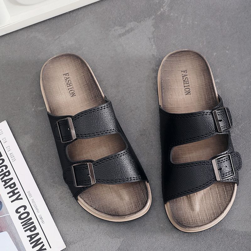 Pantofole da uomo fresche per l'estate, alla moda, casual, con suola spessa e antiscivolo, nuove pantofole, per la spiaggia all'aperto_voghion.com