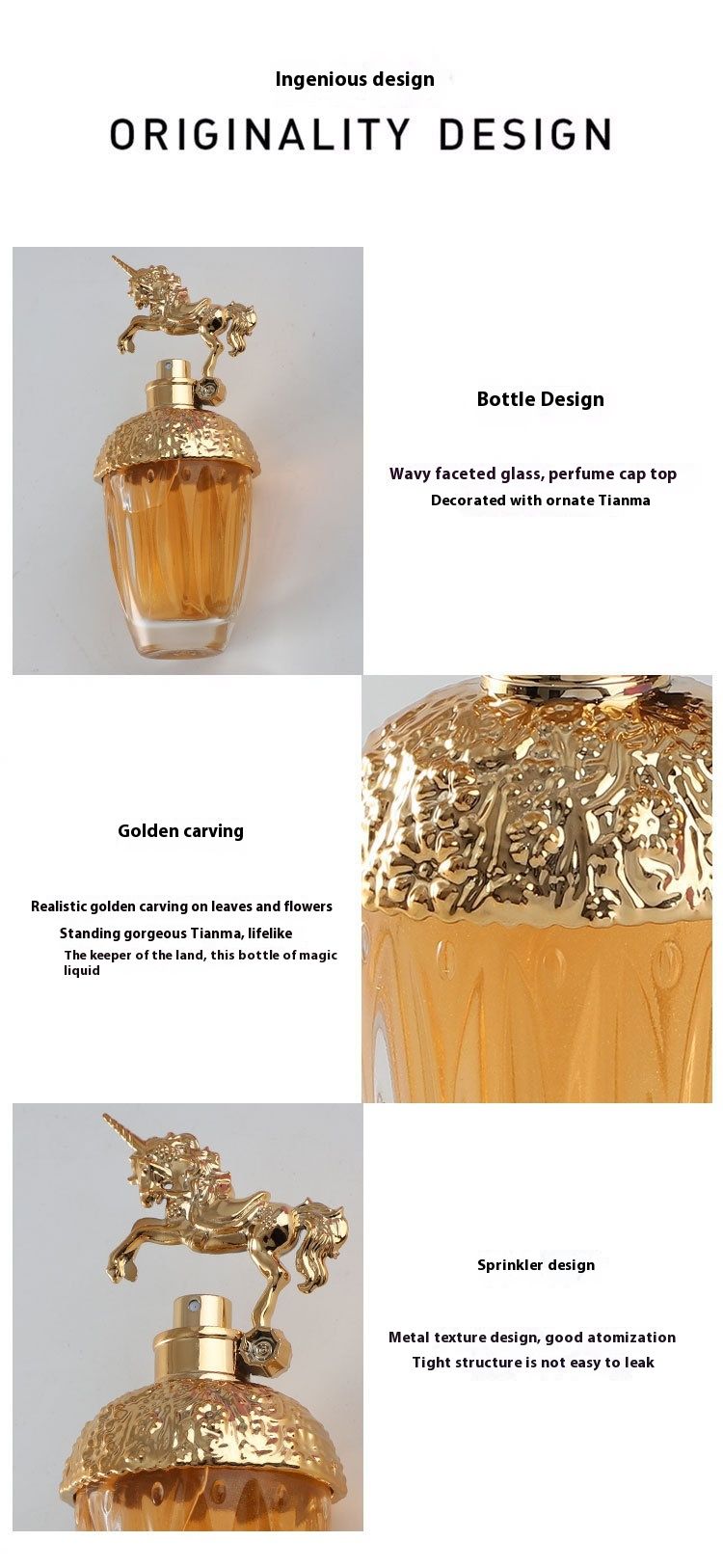 2024 New Perfume Di Xianger Brilliant Unicorn Gilded Liusha Women's Perfume Arab Durable Eau De Toilette_voghion.com