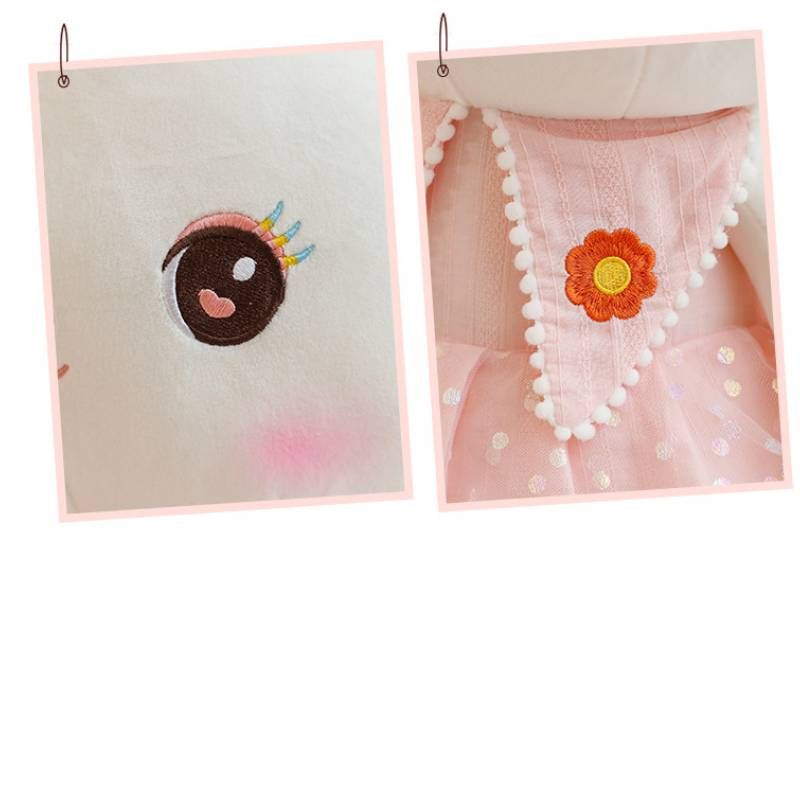Niedliches Plüschkaninchen-Spielzeug, Stoffhasenpuppe für Mädchen_voghion.com