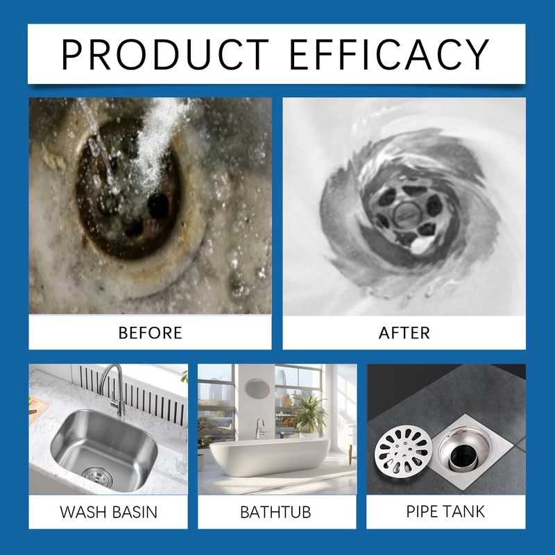 Jakehoe Pipe Remover Cleans And Decontaminates Clogged Pipes And Unclogs Kitchen Toilet Drain Fresheners_voghion.com