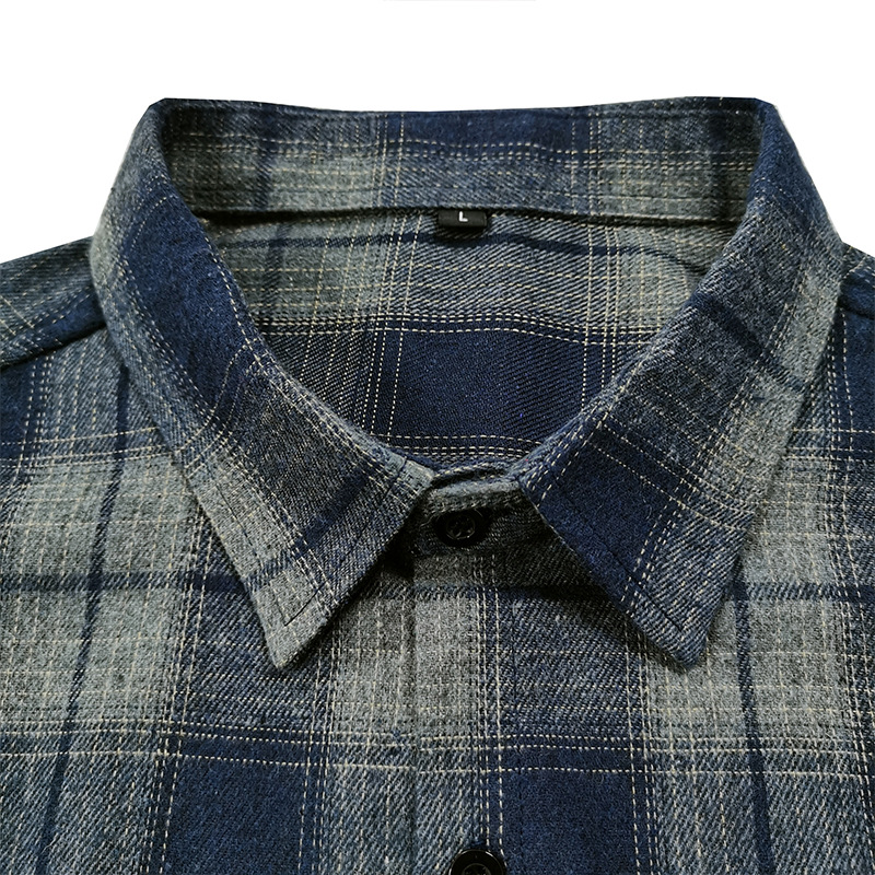 Unschlagbare Qualität 2025 Lose Flanell Herbst und Winter Langarm Plaid Casual Shirt, Herren-Stil_voghion.com