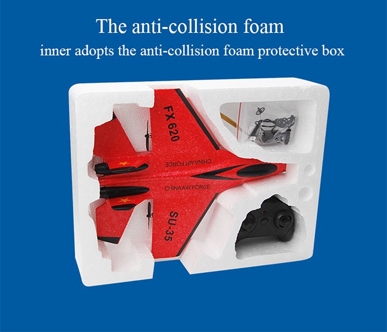 RC Foam Vliegtuig SU-35 Vliegtuig 2.4G Radio Control Zweefvliegtuig Afstandsbediening Gevechtsvliegtuig Zweefvliegtuig Vliegtuig Schuim Jongens Speelgoed voor Kinderen_voghion.com