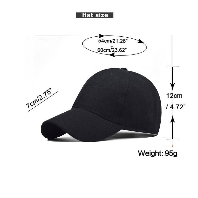 High Volume Polyester Light Board Solid Color Baseball Cap For Couples, Curved Brim Duckbill Sun Hat, Men's Summer Trend_voghion.com
