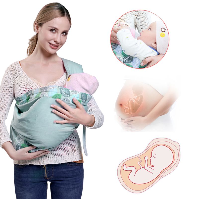 Babytragetuch für Neugeborene, doppelt verwendbar, Stilltuch, Netzstoff, Stilltragen bis zu 59 kg (0–36 M)_voghion.com